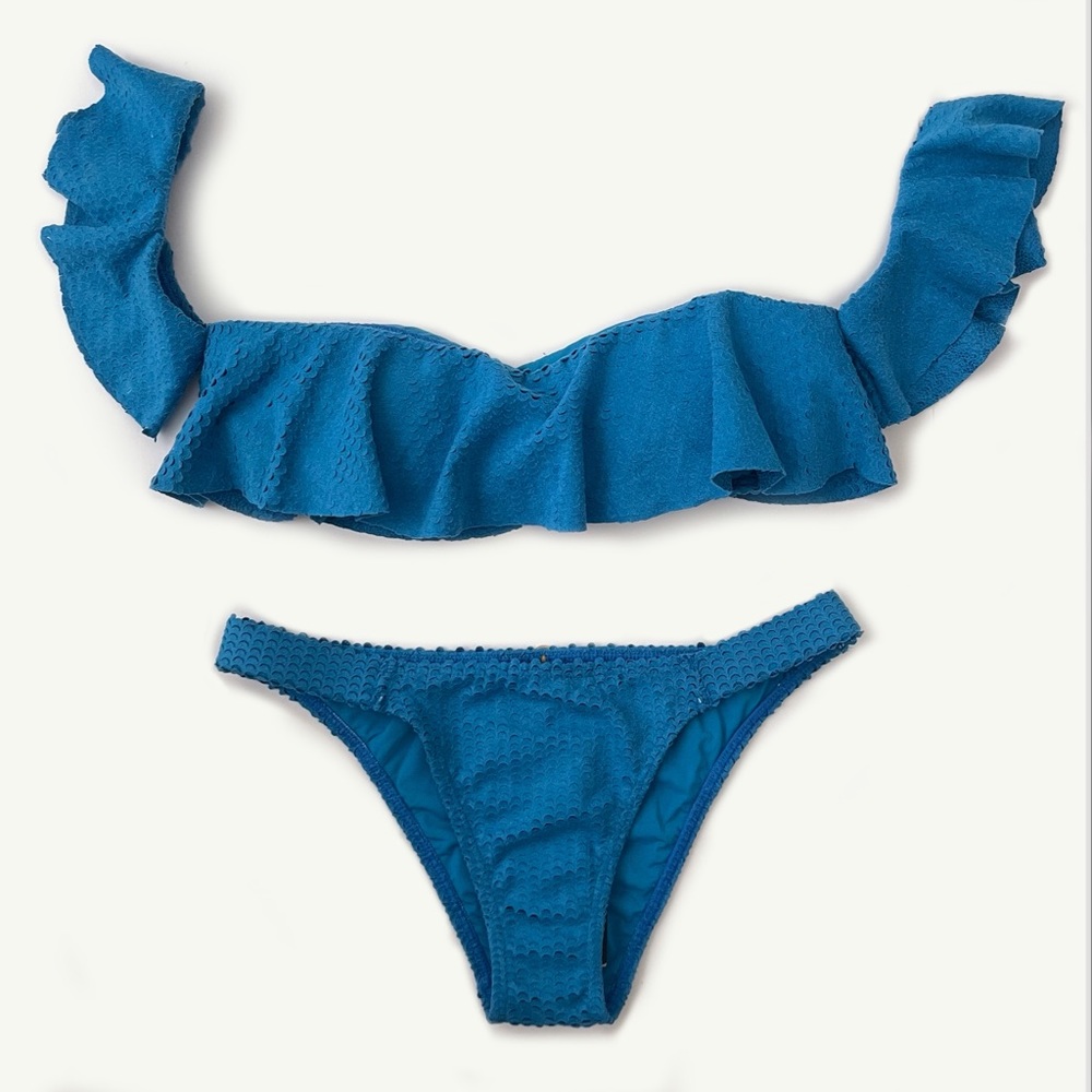 (NWT) Vix Bikini TOP - Cobalt Scales Natalie Bandeau - Small
